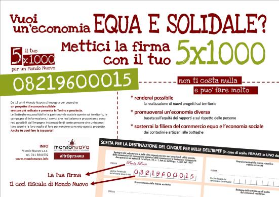 5permille volantino A5