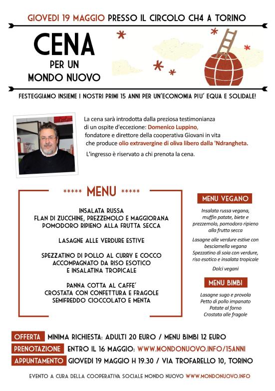 A4 cena 15 anni di Mondo Nuovo