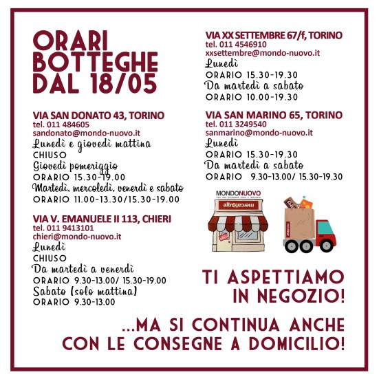 quadrato orari riapriamo